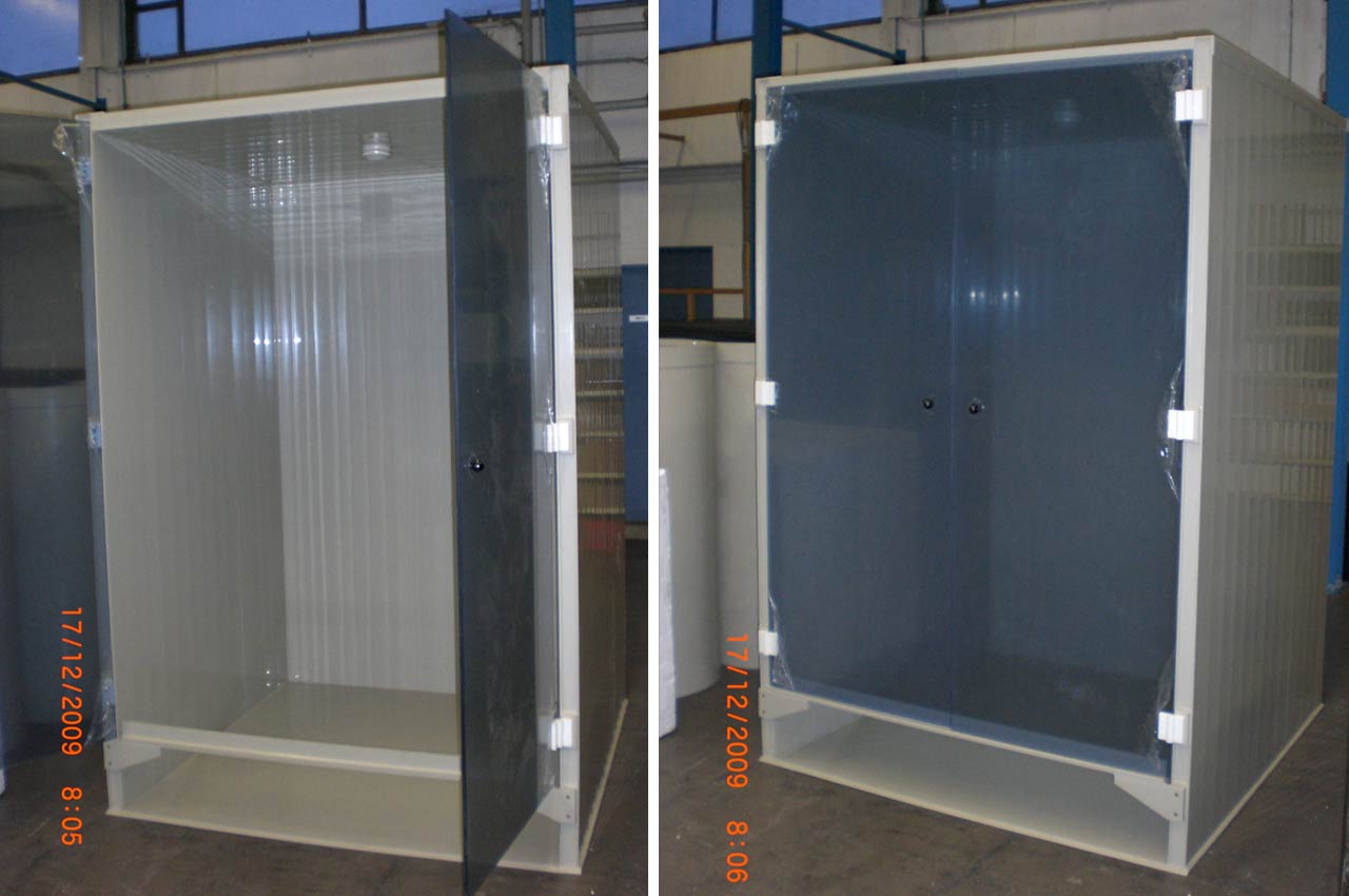 PP-Schutzkabinett für einen IBC Tank